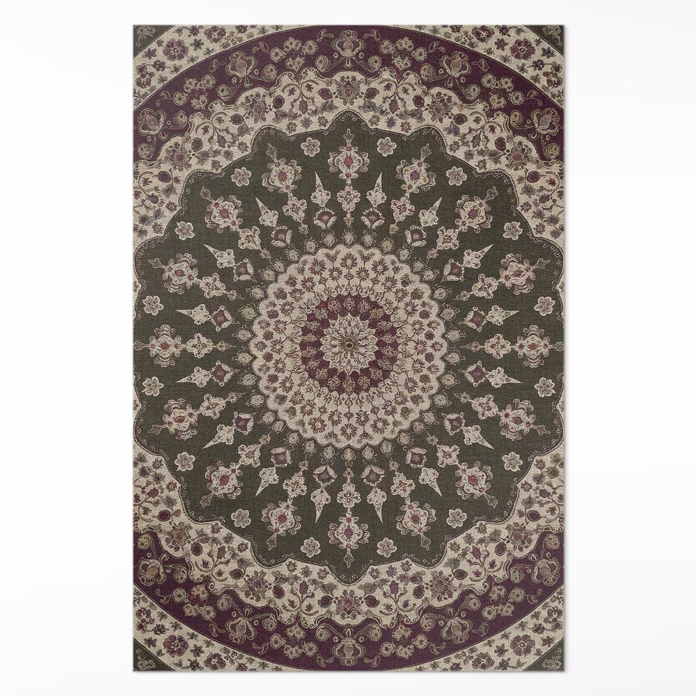 Vinylový koberec Aztécké mandaly ve vintage stylu