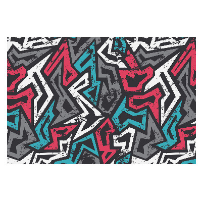 Tapeta na zeď Geometrické graffiti s čerstvou energií