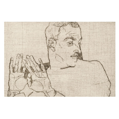 Tapeta Minimalistická skica postavy a gesta
