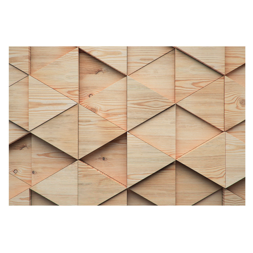 Samolepící tapeta Dřevěné geometrické panely v moderním stylu