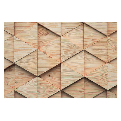 Samolepící tapeta Dřevěné geometrické panely v moderním stylu