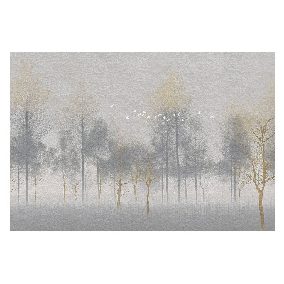 Tapeta do obyvaku Jemná lesní scenérie v minimalistickém stylu