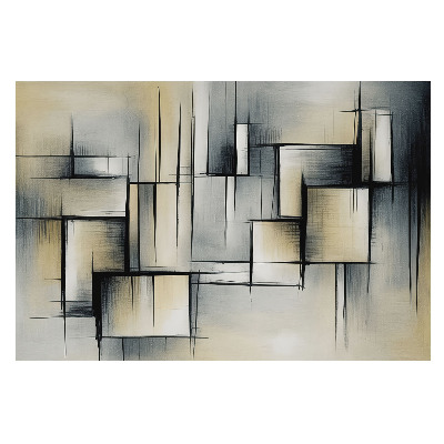 Tapeta Moderní geometrie v odstínech šedé