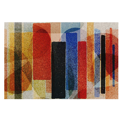 Tapeta do obyvaku Barevné geometrické obrazce v abstraktním stylu