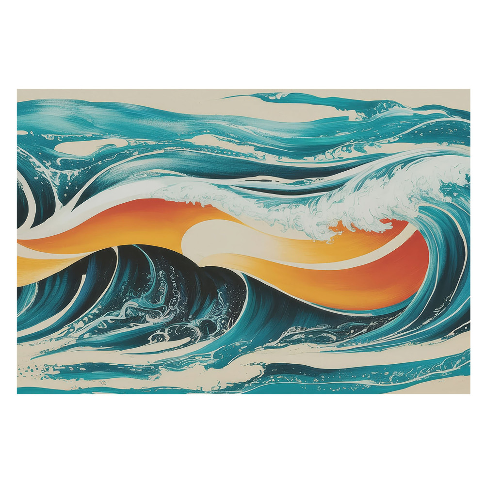 Tapeta do obyvaku Abstraktní oceán energie