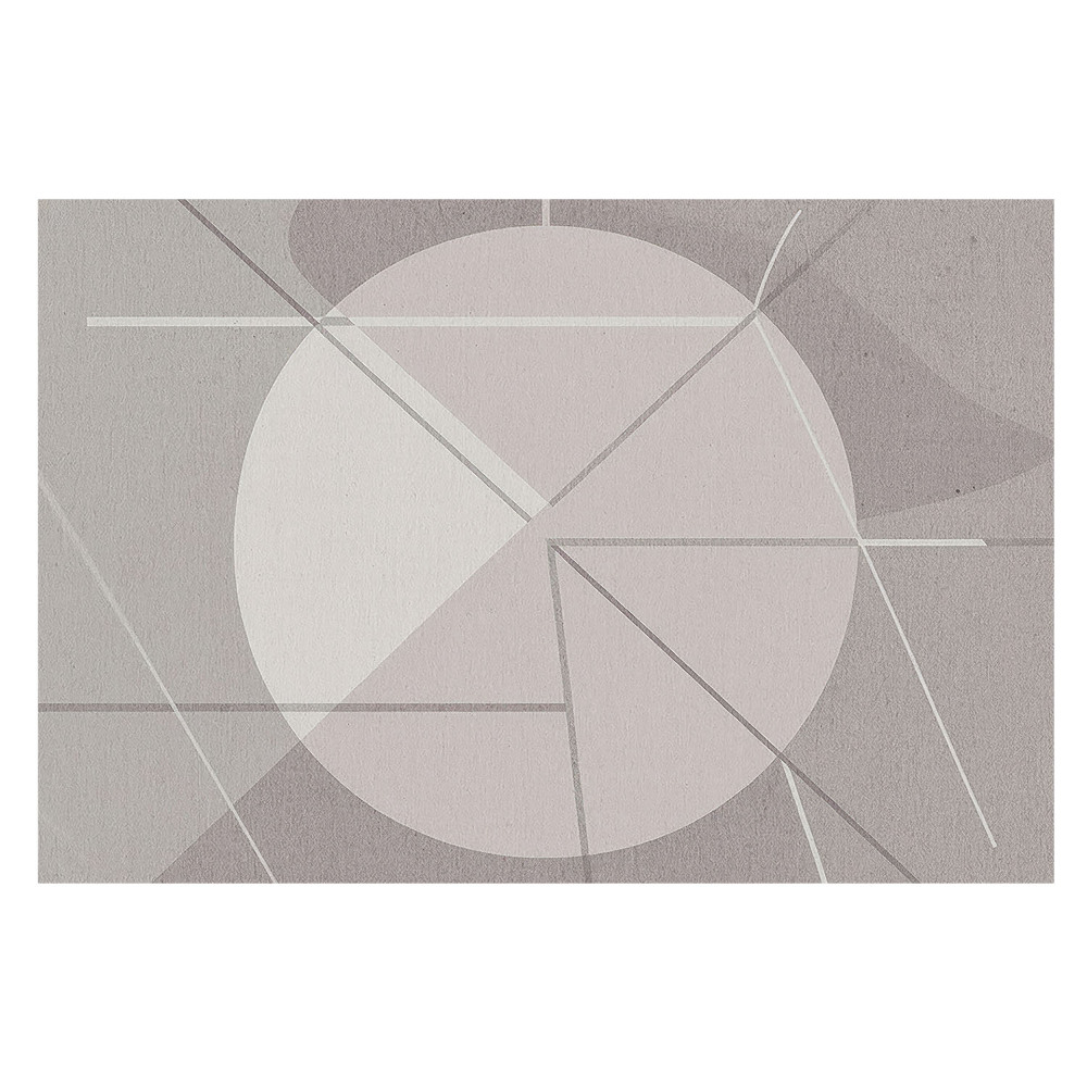 Tapeta do obyvaku Geometrická abstrakce v tlumených barvách