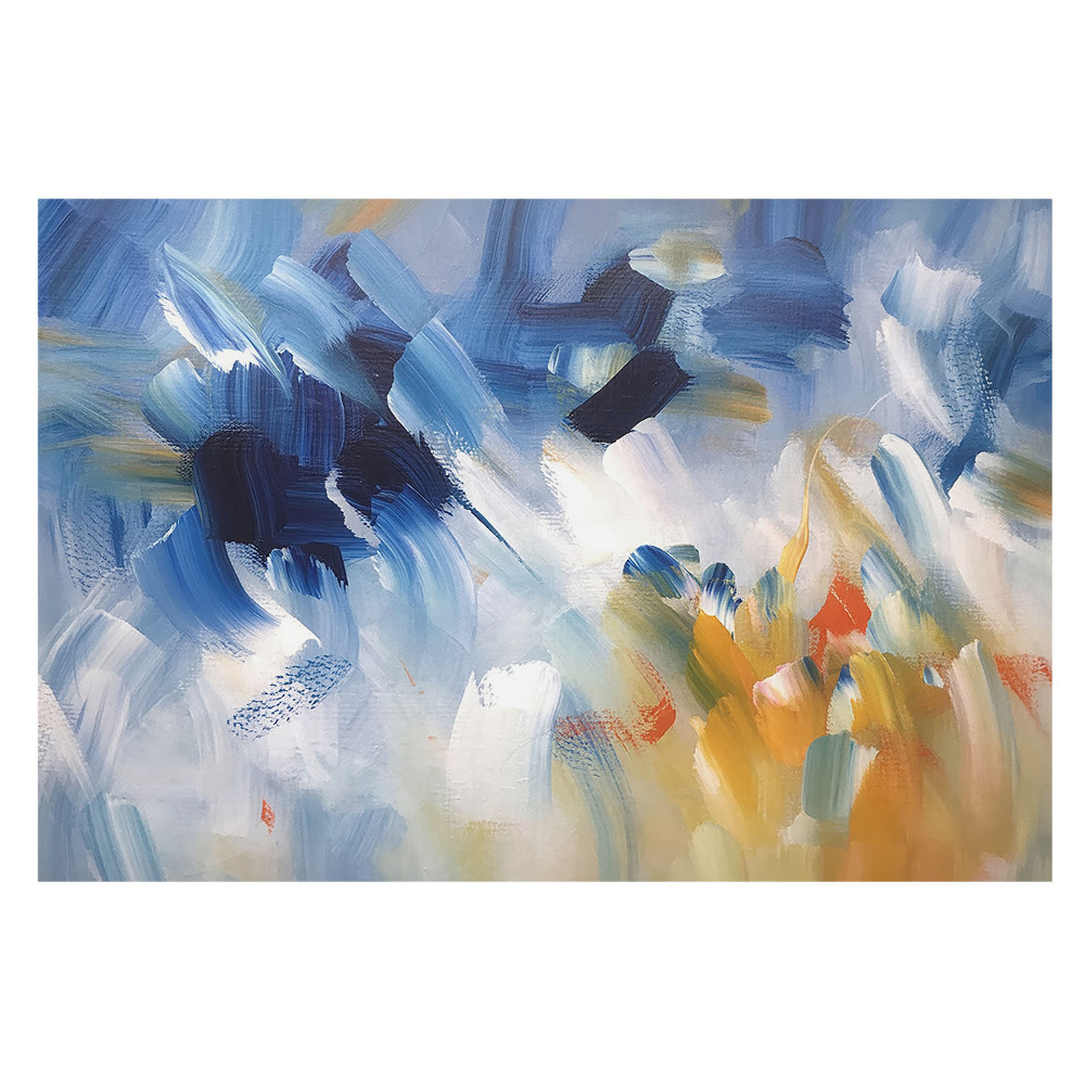 Tapeta na zeď Abstrakce barevných tahů štětcem