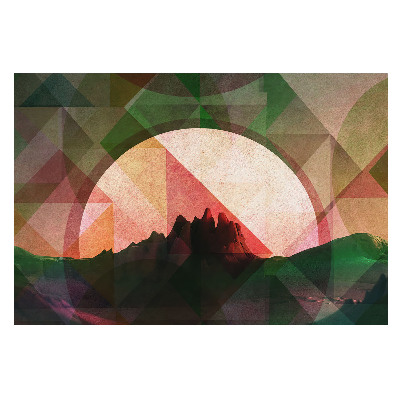 Tapeta na zeď Geometrické hory západ