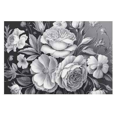 Tapeta Šedé květiny elegance krása