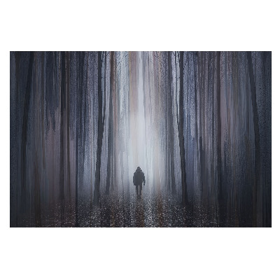 Tapeta do obyvaku Osamělá postava v tajemném lese