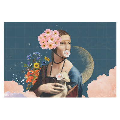 Tapeta na zeď Květinový surrealistický portrét