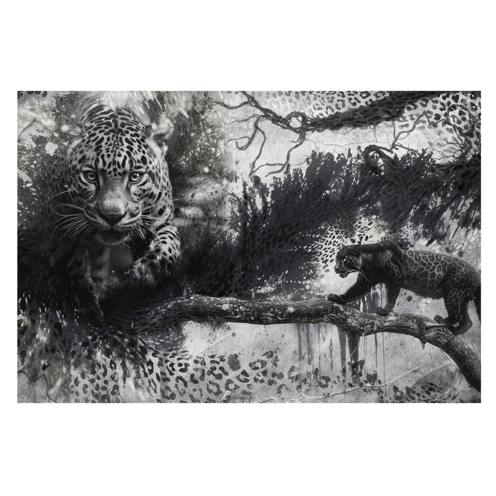 Samolepící tapeta Dynamika rozptylu uměleckých leopardů