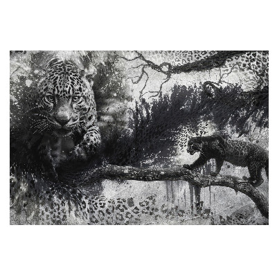 Samolepící tapeta Dynamika rozptylu uměleckých leopardů