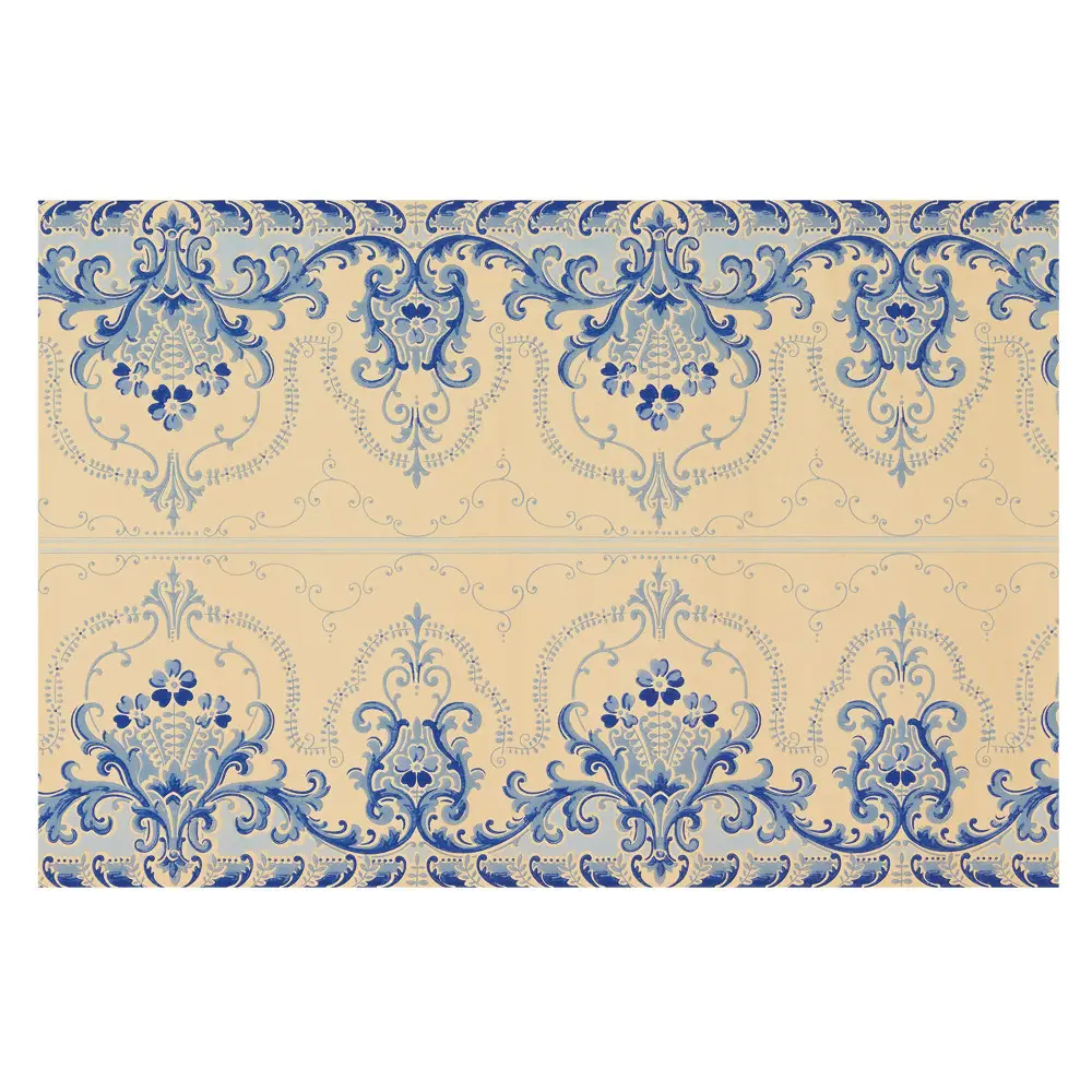 Tapeta Klasický ornamentální vzor, ​​elegance modrá