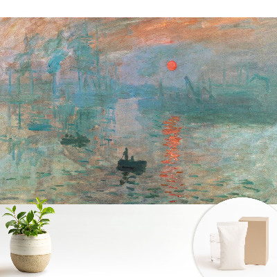 Tapeta Impresionistický přístav při západu slunce
