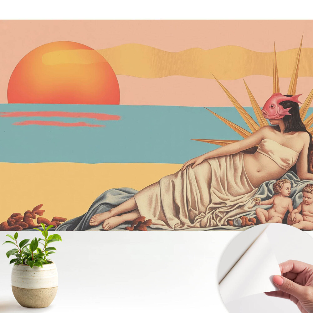Tapeta na zeď Renesanční surrealismus pastelový západ