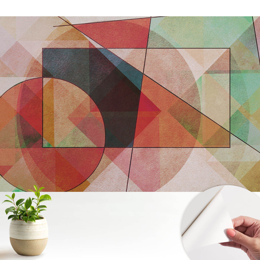 Tapeta na zeď Barevné geometrické tvary, které inspirují