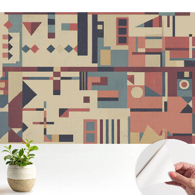 Tapeta Geometrické tvary a zářivé barvy