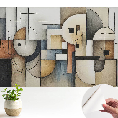 Tapeta do obyvaku Abstraktní geometrické tvary