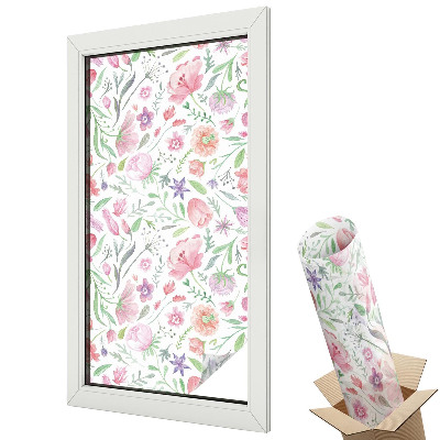 Okenní fólie Květinový vzor