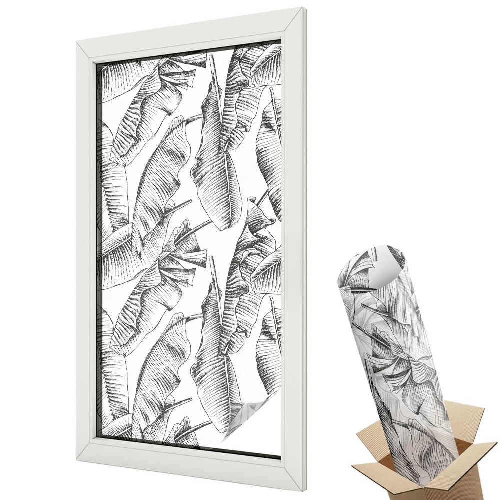 Fólie na okna proti slunci Tropické listy