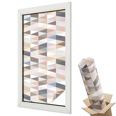 Protipohledová fólie na okna Pastelová symetrie