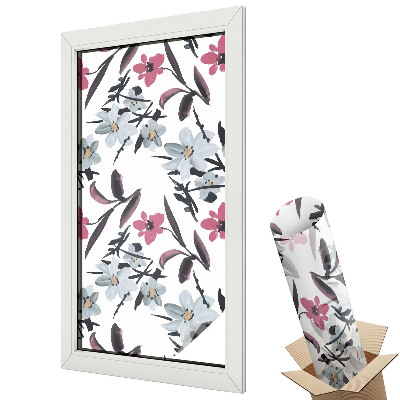 Okenní fólie Květinový vzor