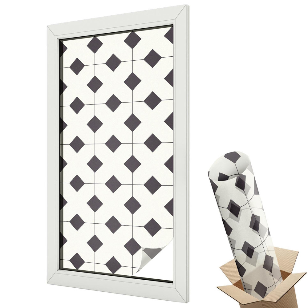 Fólie na okna aby nebylo vidět dovnitř Černé a bílé diamanty