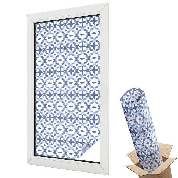 Fólie na okna aby nebylo vidět dovnitř Modrá mozaika