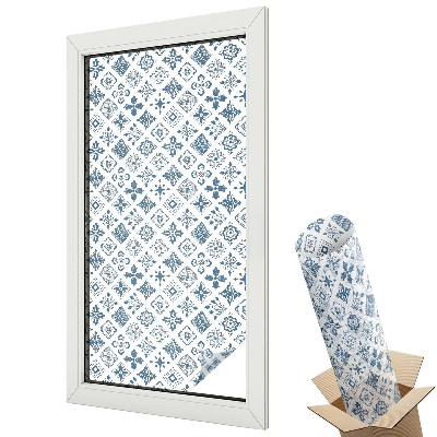 Fólie na okna proti slunci Květinový ornament