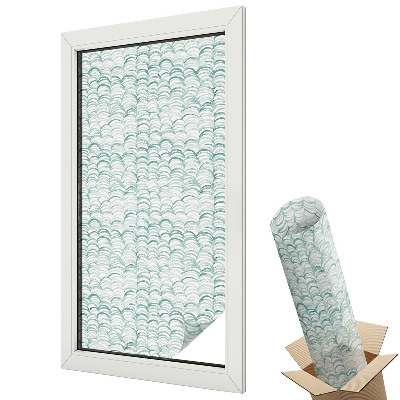 Okenní fólie Zelená vlna