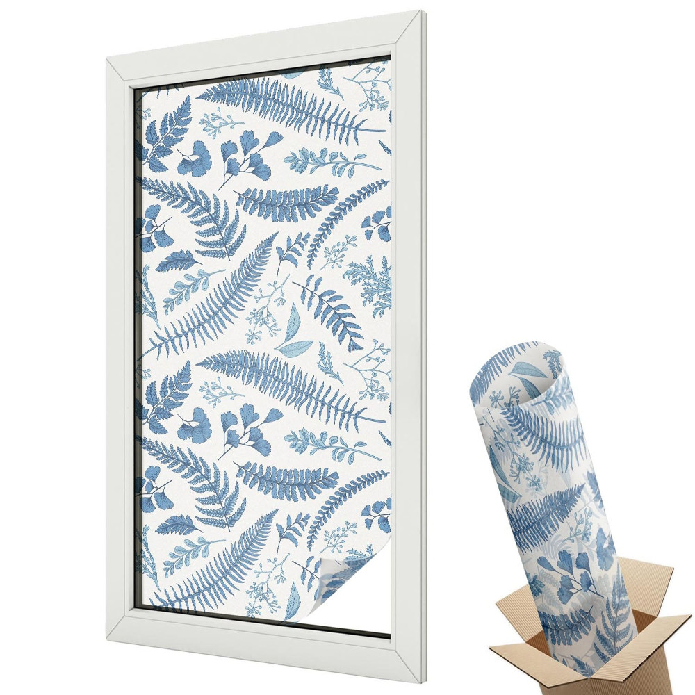 Fólie na okna aby nebylo vidět dovnitř Botanický vzor