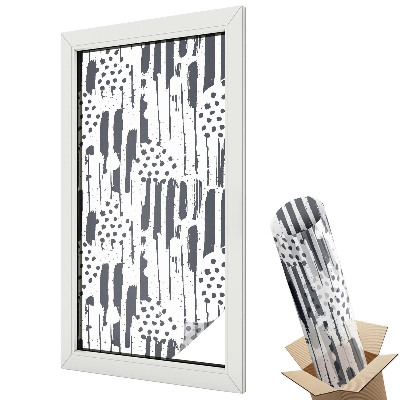 Okenní fólie Pruhy a tečky