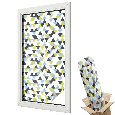 Okenní fólie Geometrické trojúhelníky