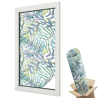 Protipohledová fólie na okna Tropický akvarel