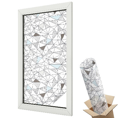 Fólie na okna aby nebylo vidět dovnitř Abstraktní tvary