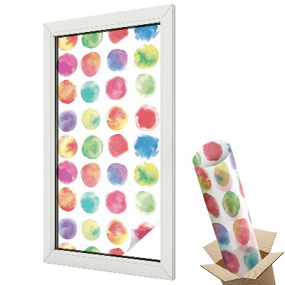 Fólie na okna aby nebylo vidět dovnitř Barevné kruhy