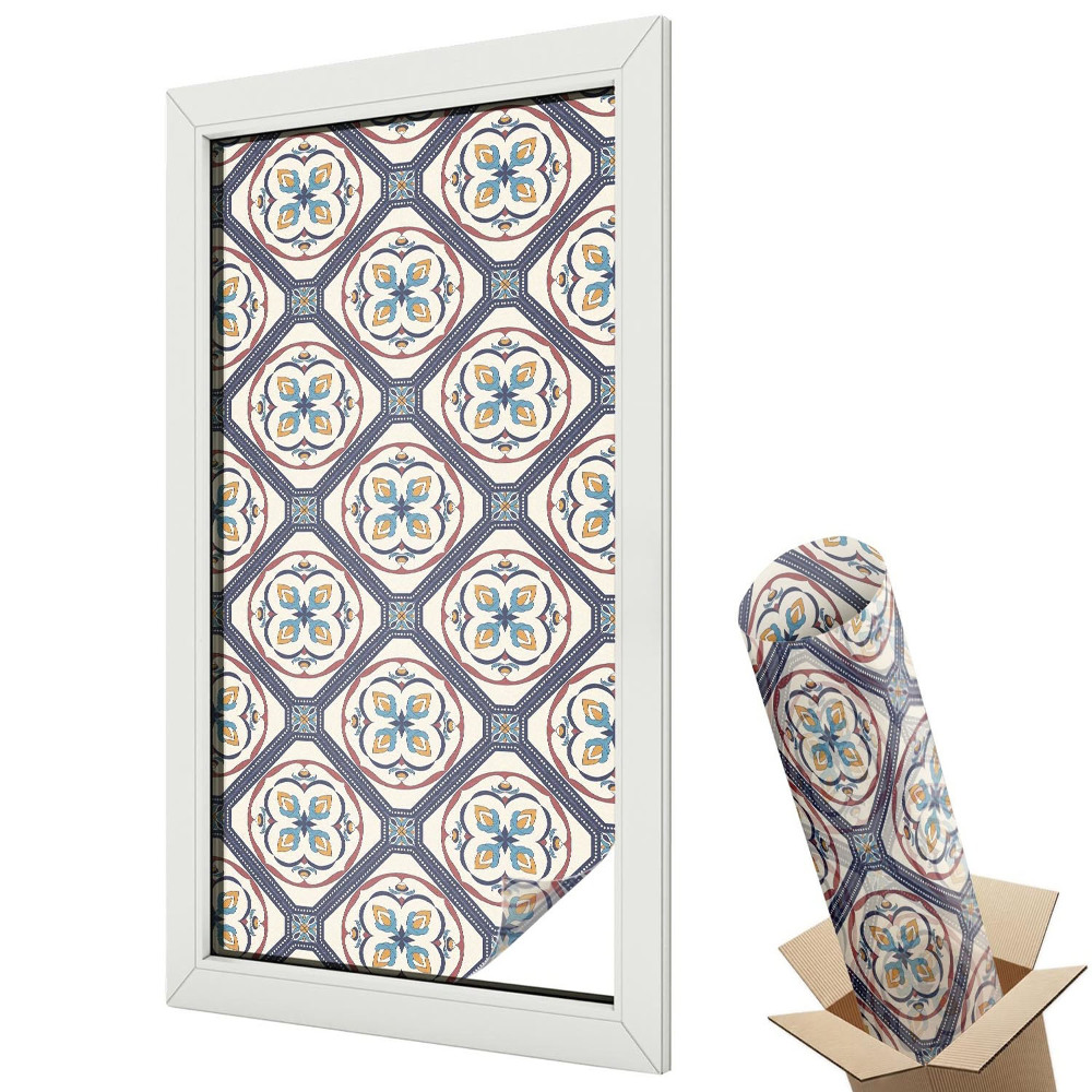 Protipohledová fólie na okna Dlaždicový vzor