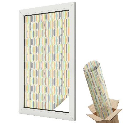 Protipohledová fólie na okna Oválné vzory