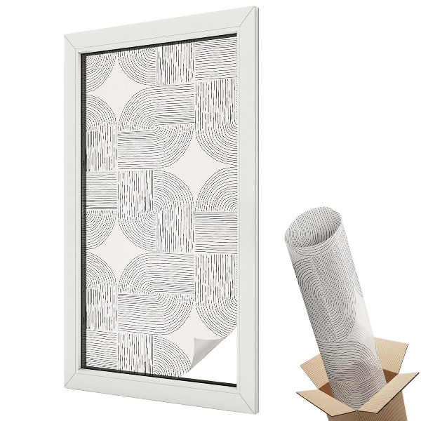 Protipohledová fólie na okna Mírová symetrie