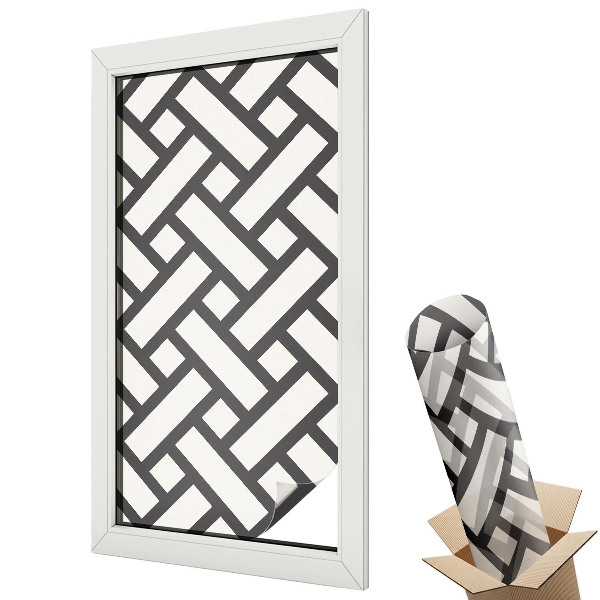 Fólie na okna proti slunci Prokládané obdélníky