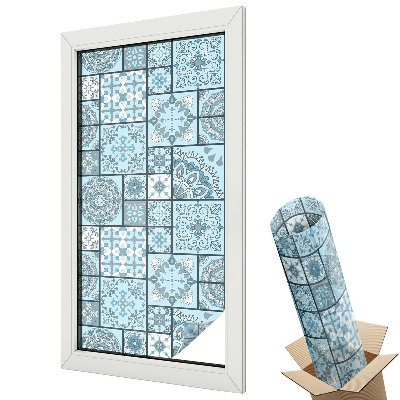 Fólie na okna proti slunci Modré dlaždice