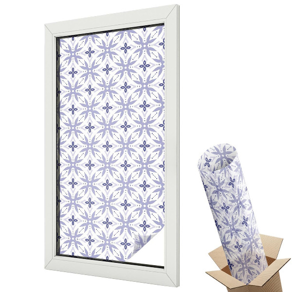 Fólie na okna proti slunci Fialové vzory