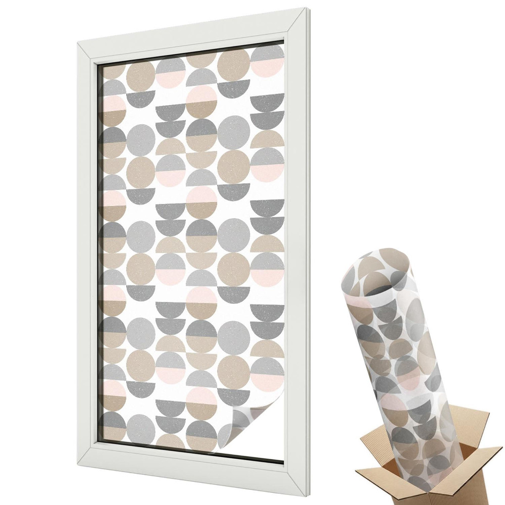 Protipohledová fólie na okna Geometrické vzory