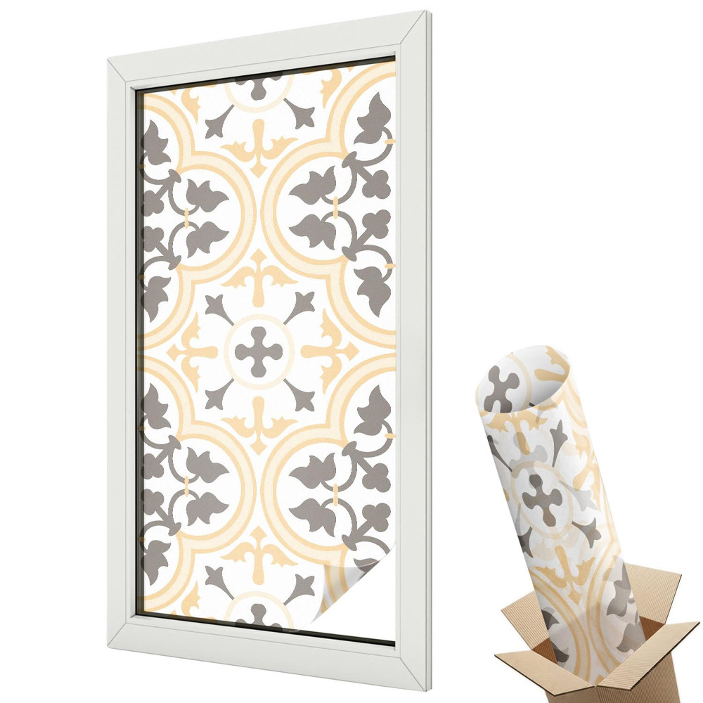 Fólie na okna aby nebylo vidět dovnitř Rostlinné vzory