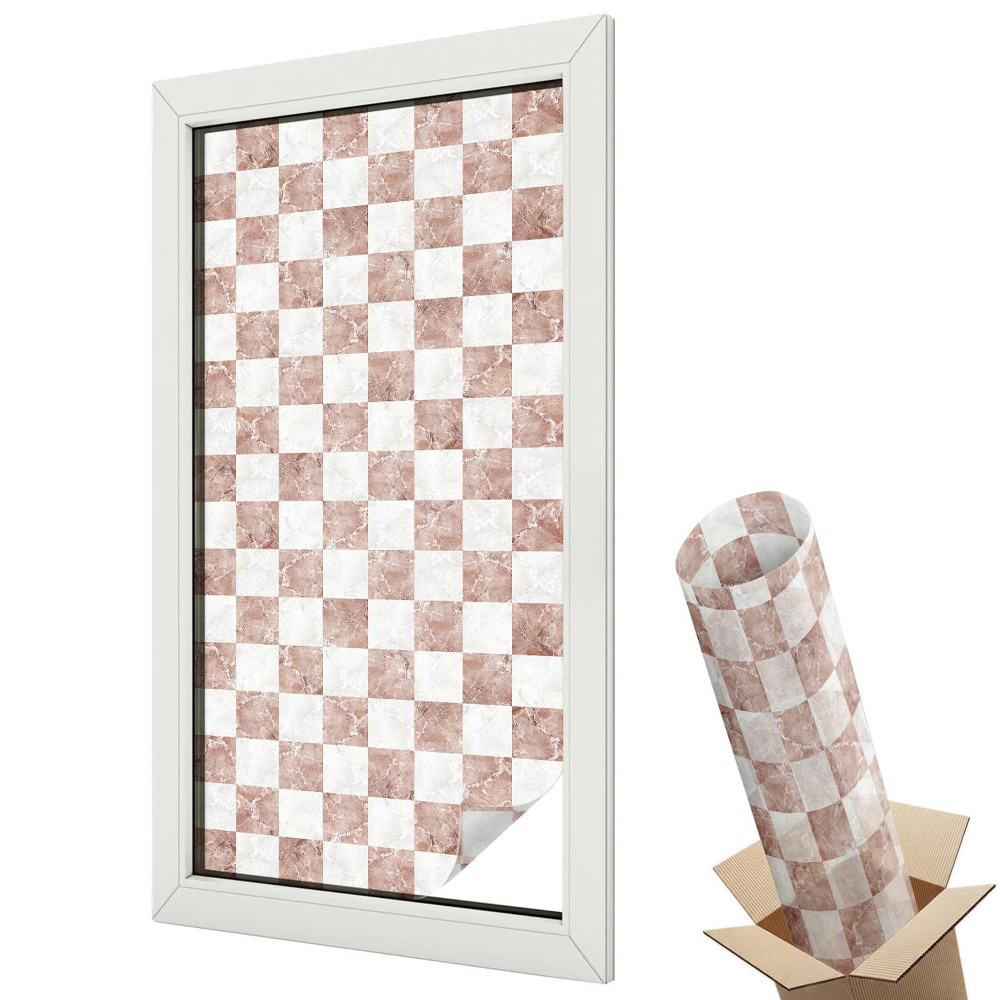 Fólie na okna aby nebylo vidět dovnitř Klasická šachovnice