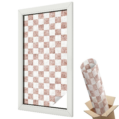 Fólie na okna aby nebylo vidět dovnitř Klasická šachovnice