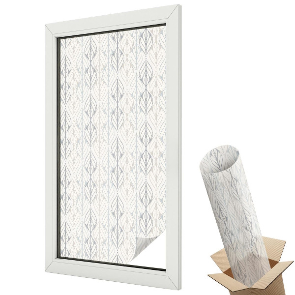 Fólie na okna aby nebylo vidět dovnitř Listový vzor