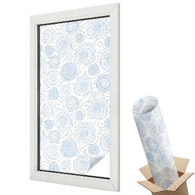 Protipohledová fólie na okna Spirálové vzory