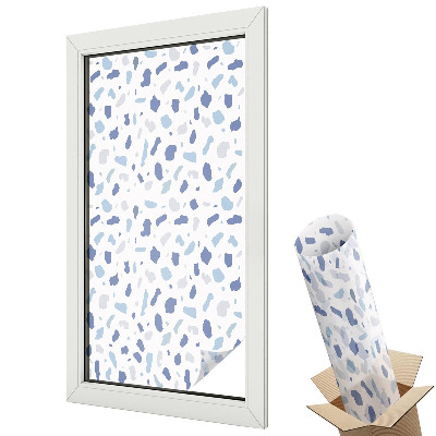 Fólie na okna aby nebylo vidět dovnitř Modré vzory